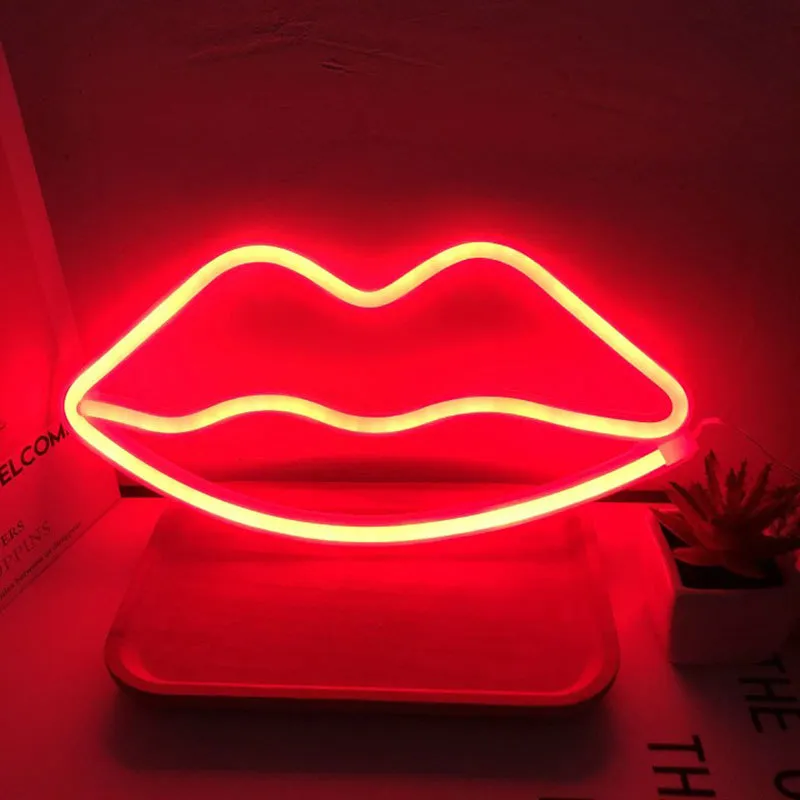 AliExpress LED Neon Lights Bedroom Room Decoration Moon NeonLights USB Battery Dual-Purpose Modeling Lights – image 3