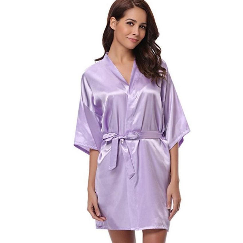 Title 7, RB032 New Silk Kimono Robe Bathrobe Women Silk ...