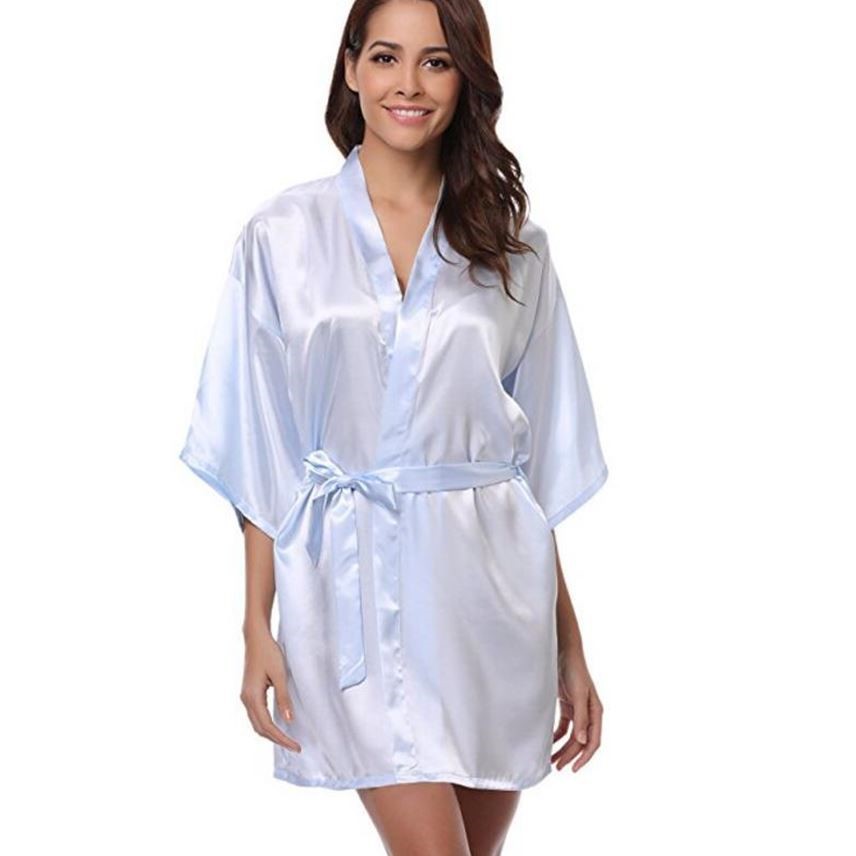 Title 9, RB032 Neue Seide Kimono Robe Bademantel Frauen ...