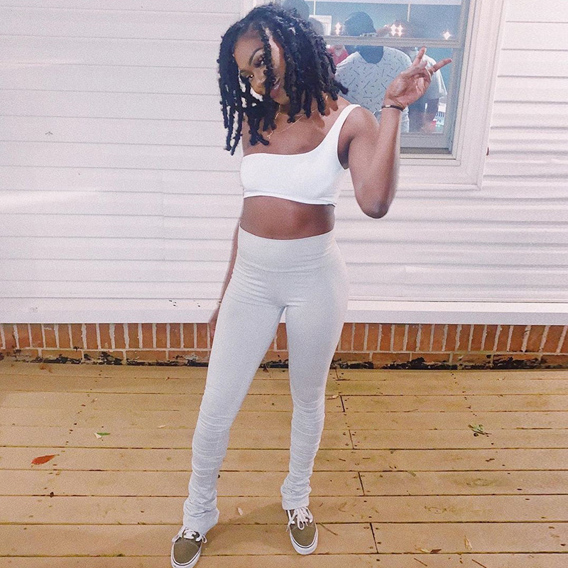 Sports Pleated Pile Casual Trousers