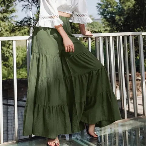Ladies Trousers Stitching Thin Cake Skirt