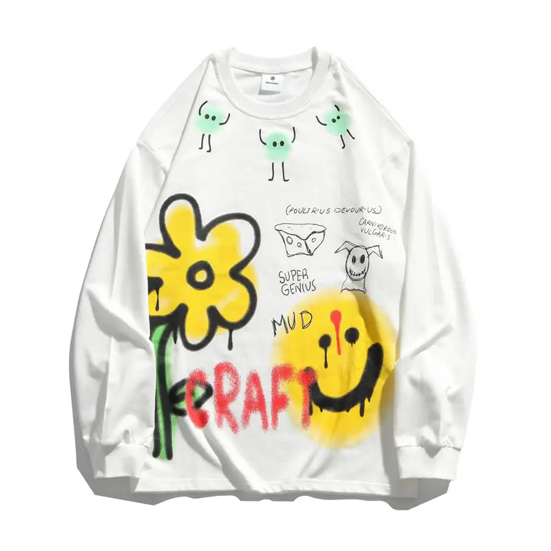 Hip Hop Loose Casual Couple Long Sleeve