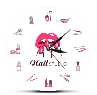 Nail polish clock