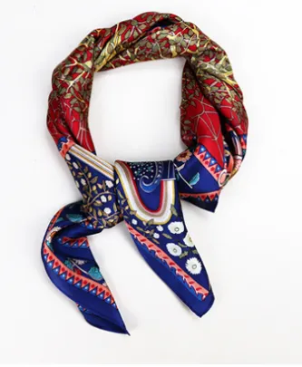 Silk Scarves Women's Small Party Temperament Korean Style Clothes Scarf Neck  
