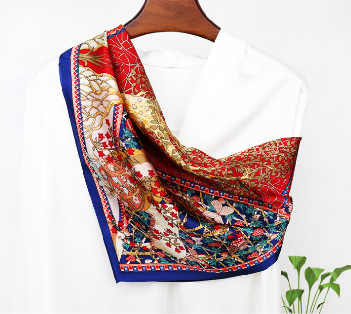 Silk Scarves Women's Small Party Temperament Korean Style Clothes Scarf Neck  
