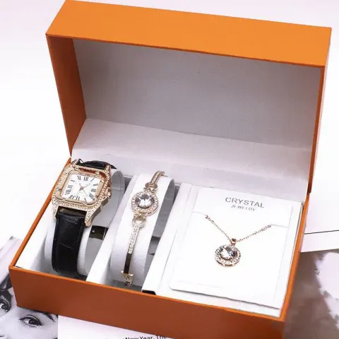 Wrist Watch Set Watches Women New Necklace Bracelets Wristwatches