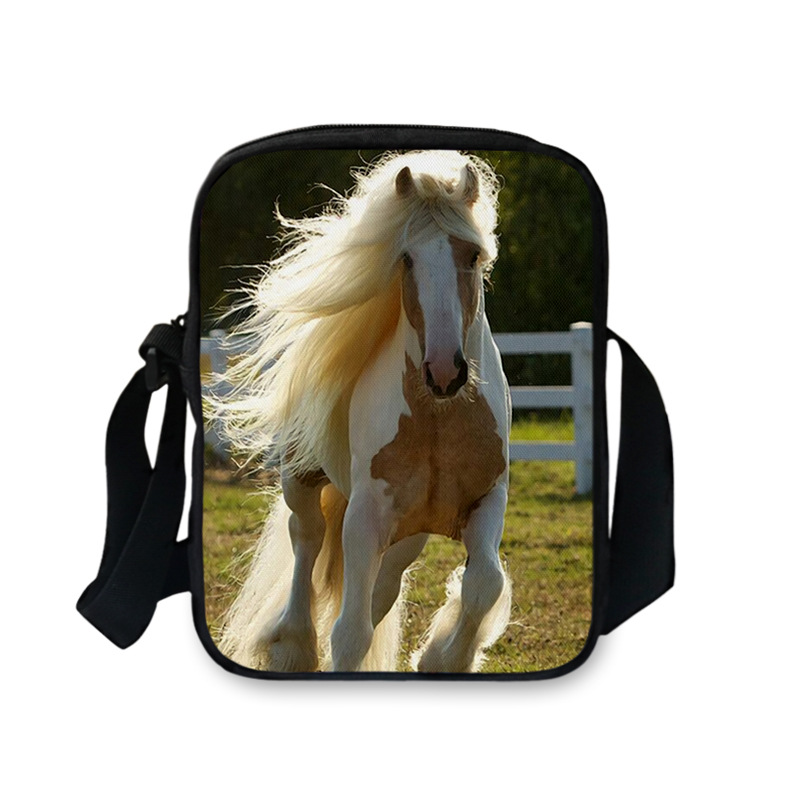 Title 4, Bolsa carteiro FORUDESIGNS 3D de cavalo para mu...