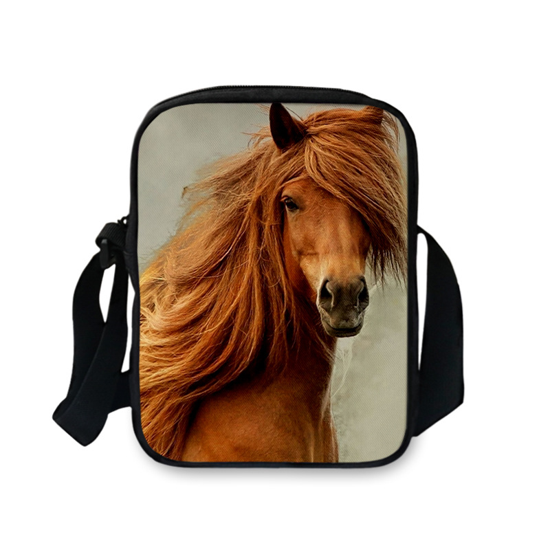 Title 6, Bolsa carteiro FORUDESIGNS 3D de cavalo para mu...