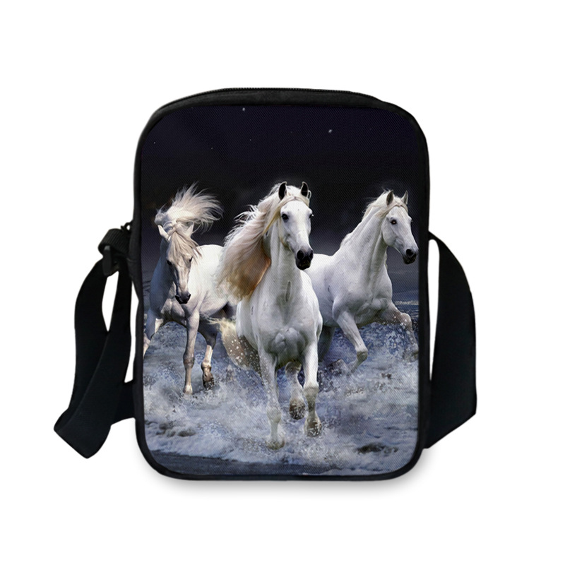 Title 7, Bolsa carteiro FORUDESIGNS 3D de cavalo para mu...