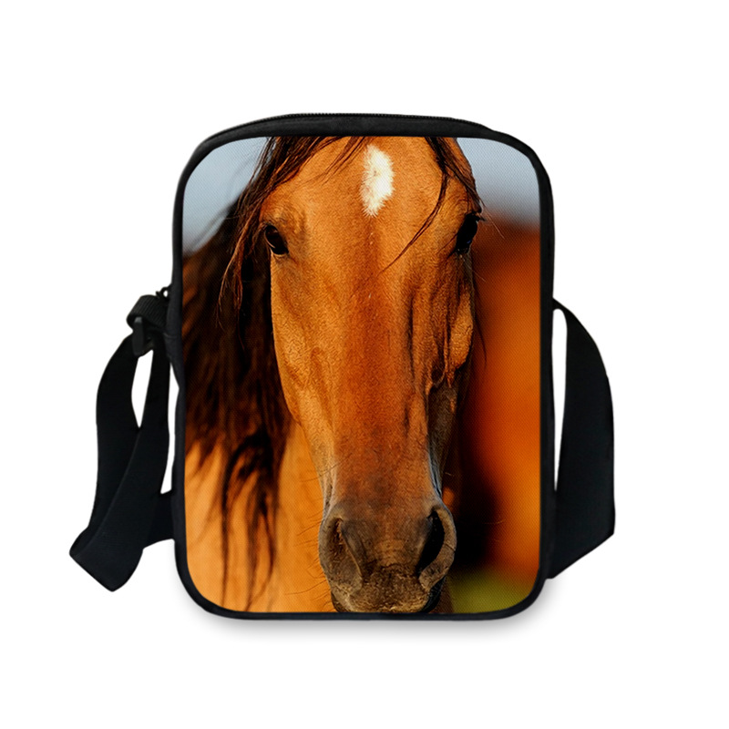 Title 5, Bolsa carteiro FORUDESIGNS 3D de cavalo para mu...