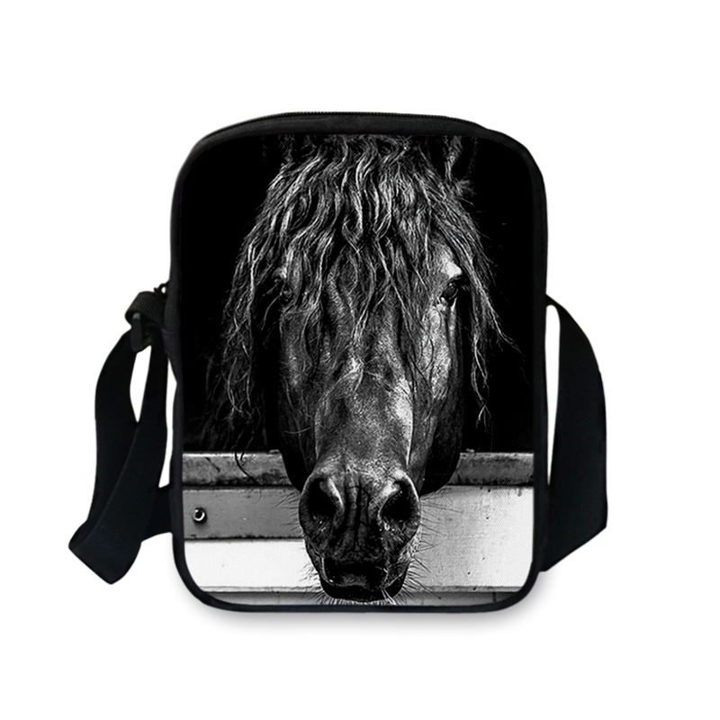 Title 13, FORUDESIGNS Crazy 3D Paard Messenger Bags Dames...