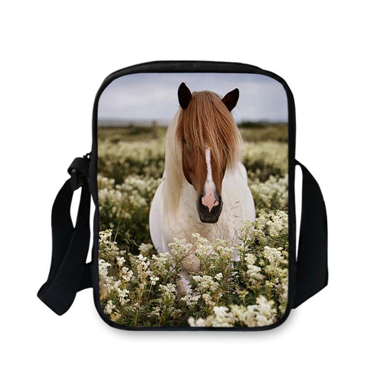 Title 17, Bolsa carteiro FORUDESIGNS 3D de cavalo para mu...