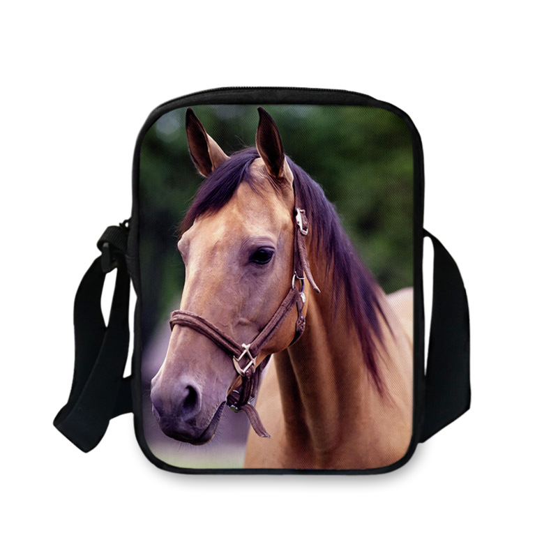 Title 15, Bolsa carteiro FORUDESIGNS 3D de cavalo para mu...