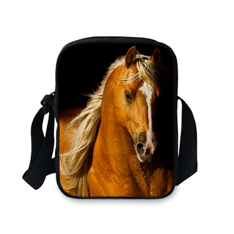 Title 20, Bolsa carteiro FORUDESIGNS 3D de cavalo para mu...