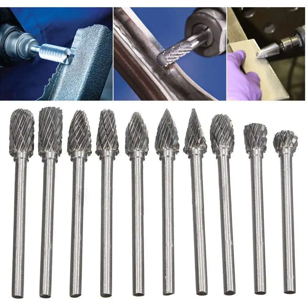 Carbide Rotary File Tungsten Steel Grinding Head Wood Mould Engraving