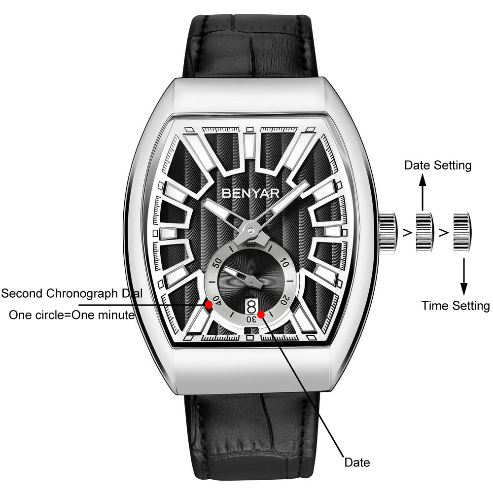 Binya BY5136M Men's Quartz Watch