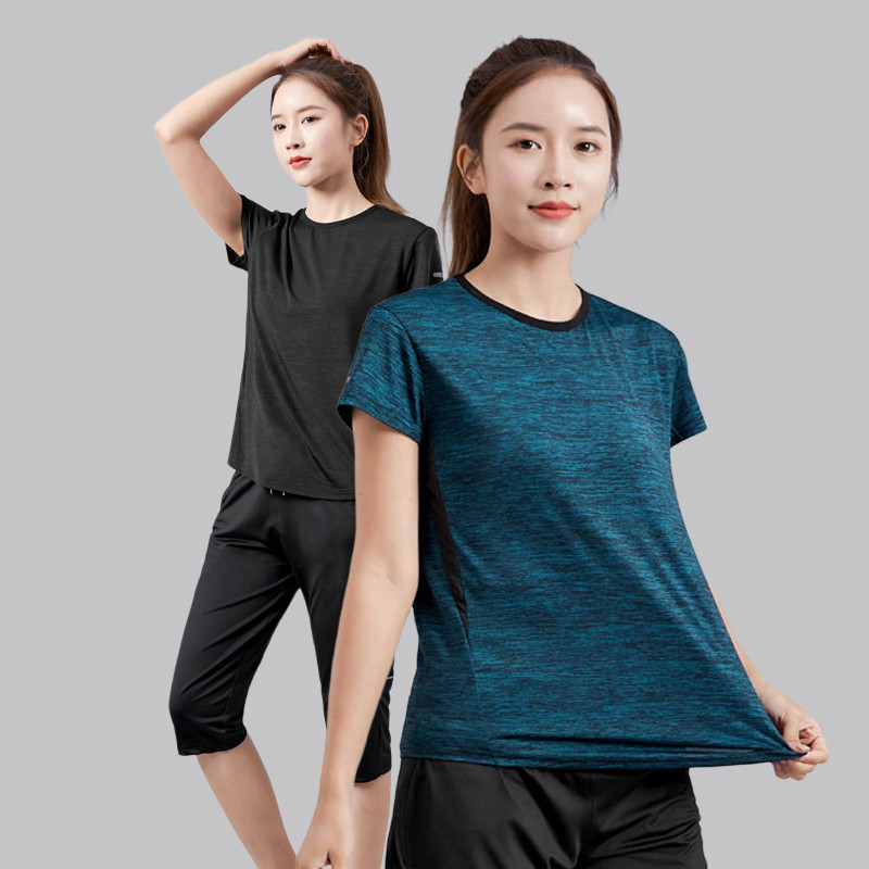 Short Sleeve Loose Workout Clothes T-shirt 