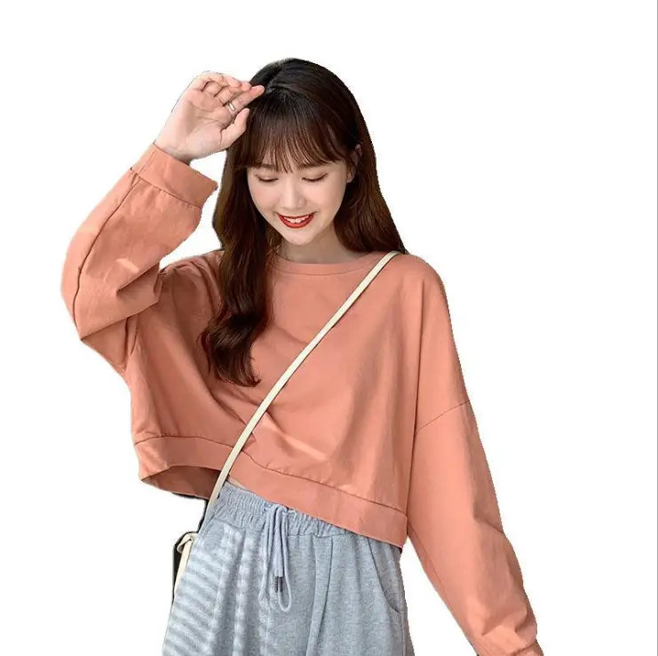 Women's Thin Round Neck Long-sleeved Sweater