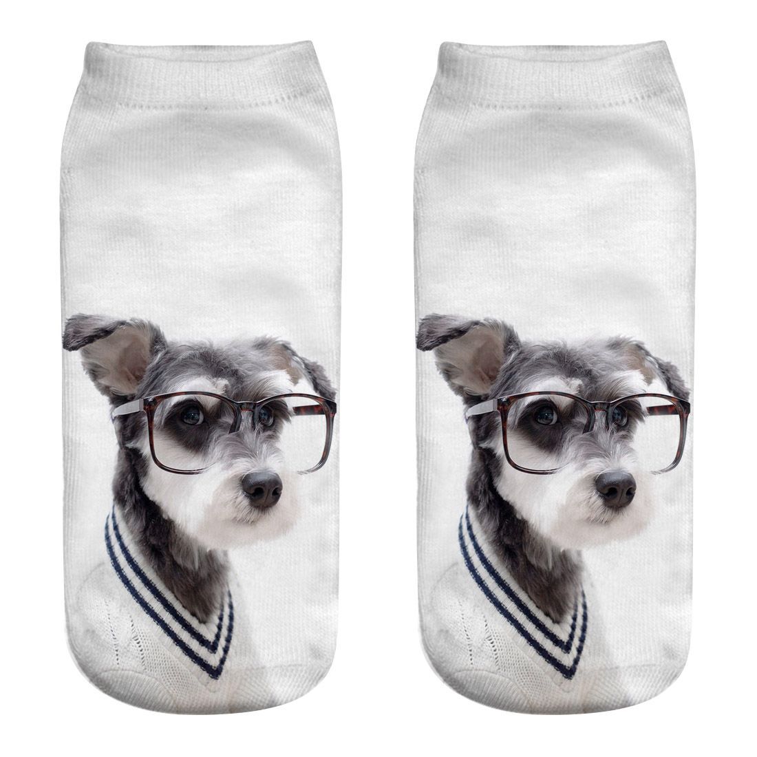 Title 3, New Dog Series 3D Printed Socks Puppy Printed S...