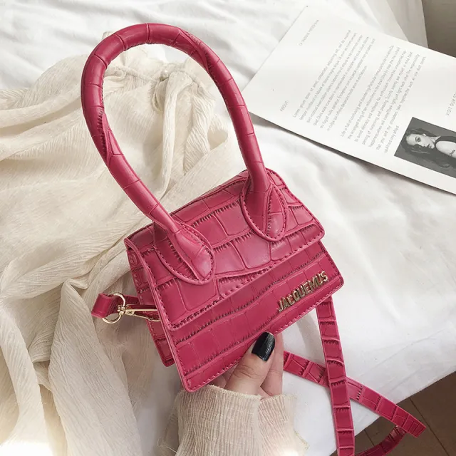 Mini Bags Korean Fashion Fashion One shoulder Portable Messenger Small Square Bag Rose - Shop at LoveMi