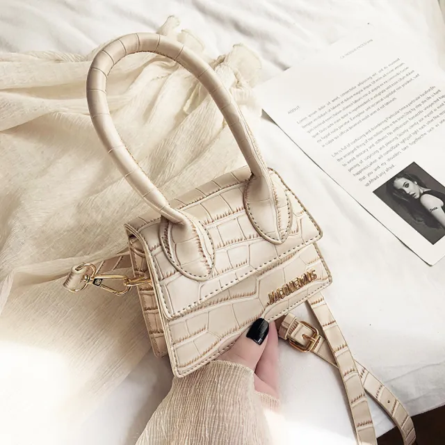 Mini Bags Korean Fashion Fashion One shoulder Portable Messenger Small Square Bag Khaki - Shop at LoveMi
