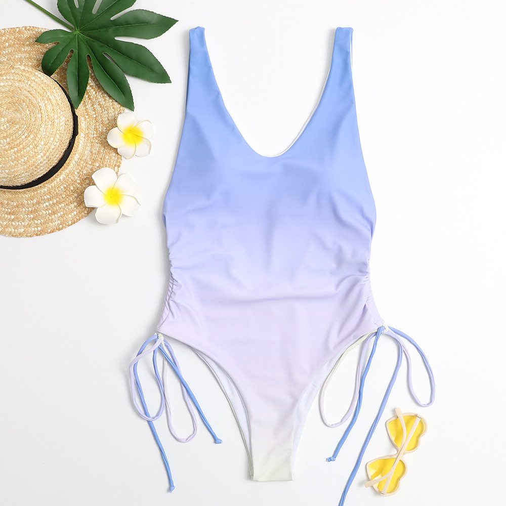 Title 2, European And American One-Piece Swimsuit Gradie...