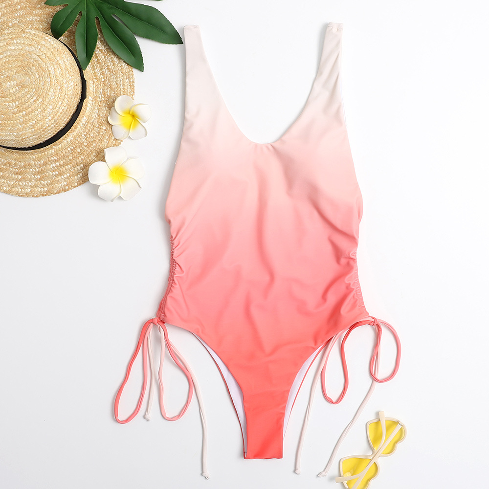 Title 4, European And American One-Piece Swimsuit Gradie...