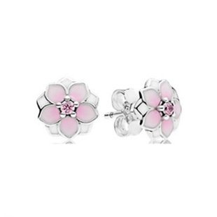 Daisy Flower Crown Everlasting Magnolia Female Stud Earrings