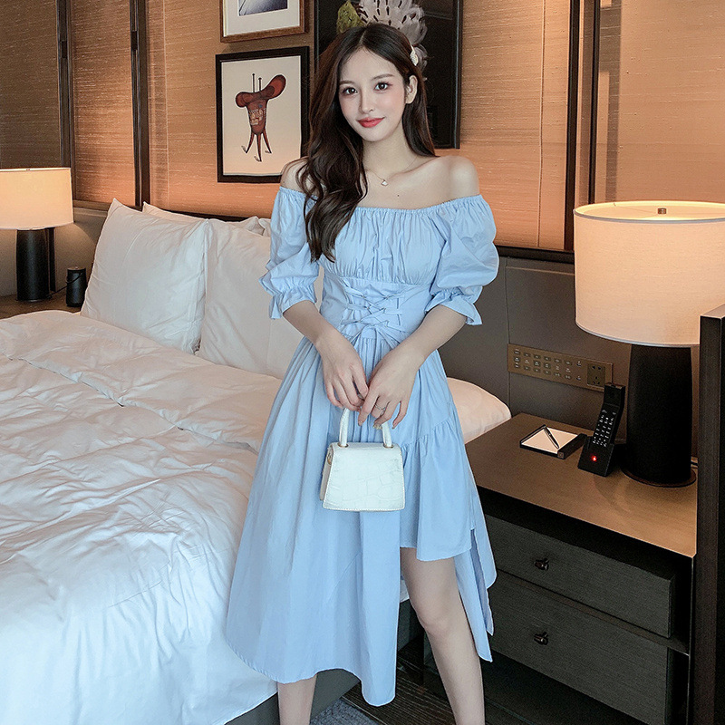 Niche Design Sense Hepburn Style Waist Skirt Women