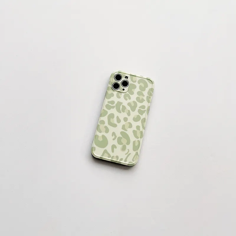Compatible with Apple, Green Leopard Print