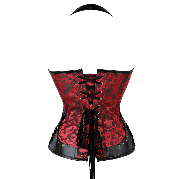 Title 6, Corset gothique halter Steel Bone Palace pour u...