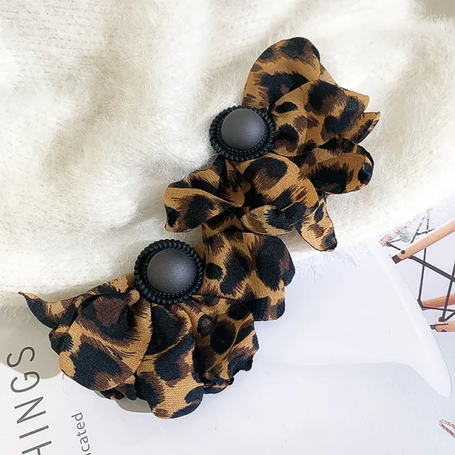 925 Silver Needle Leopard Earrings European And American New Style Retro Nightclub Exaggerated Big Earrings Fabric Personalized Fashion Earrings Wo... - Shop at LoveMi