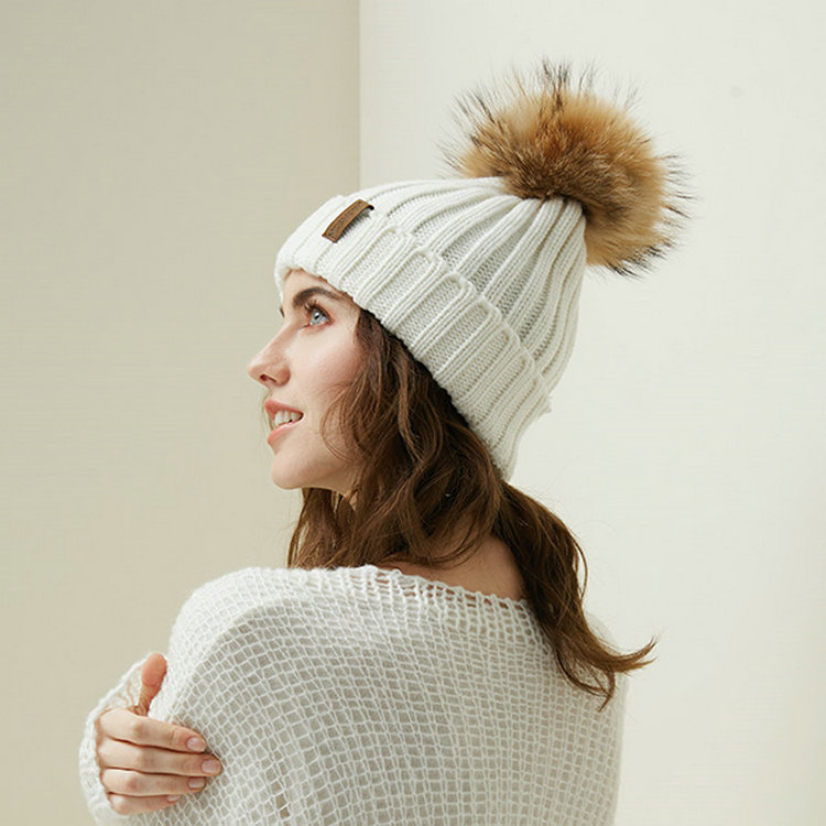 Winter Woolen Hat Ladies Ear Protection Cap