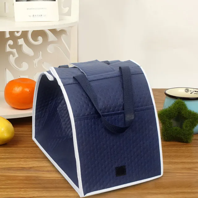 Foreign Trade New Product GRAB BAG Supermarket Trolley Shopping preservation Bag Travel Folding Insulation Storage Bag Navy - Shop at LoveMi