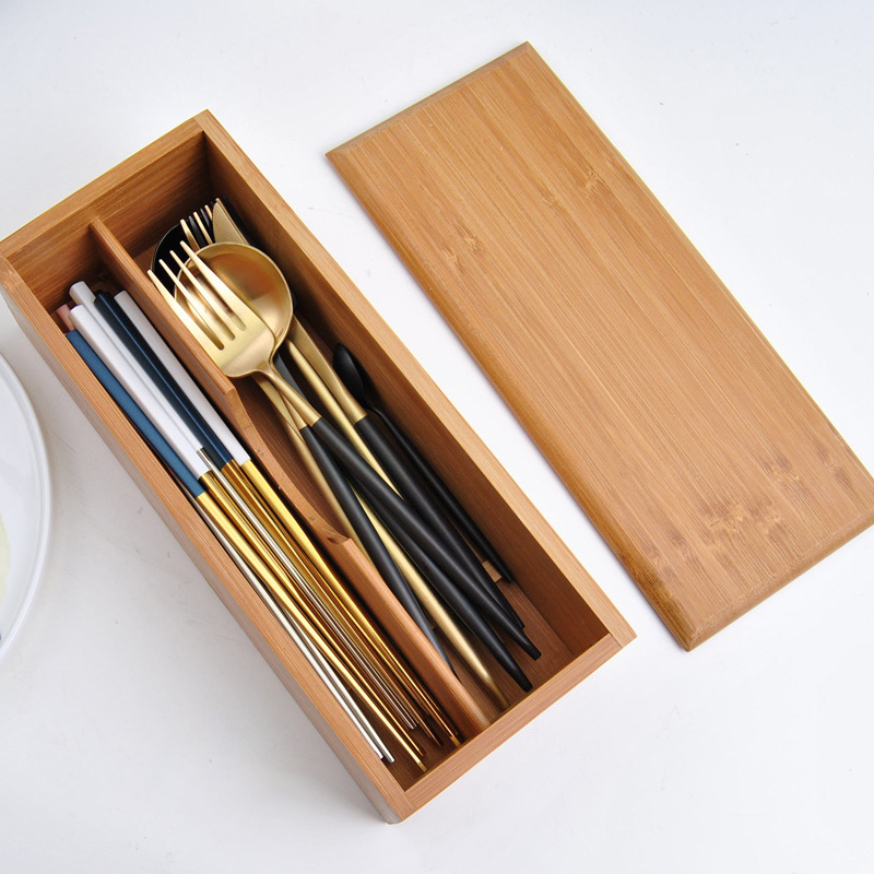 Title 2, Storage Chopsticks Chopsticks Bamboo Wooden Box