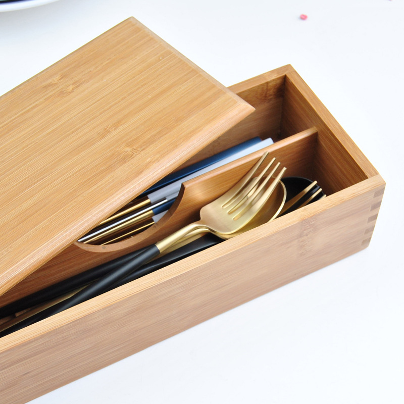 Title 4, Storage Chopsticks Chopsticks Bamboo Wooden Box