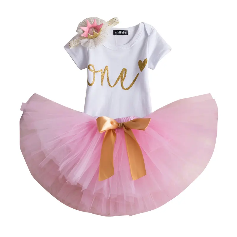 Baby Girl Birthday Dress Romper Princess