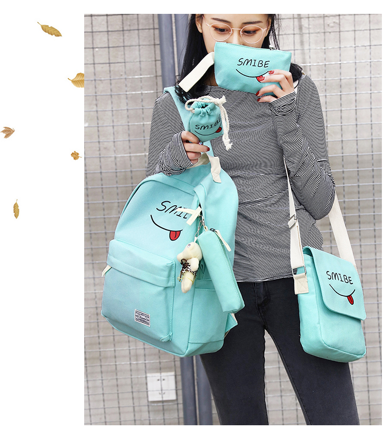 Cute Printed Backpack Women's Suit Travel Backpack - Image 4