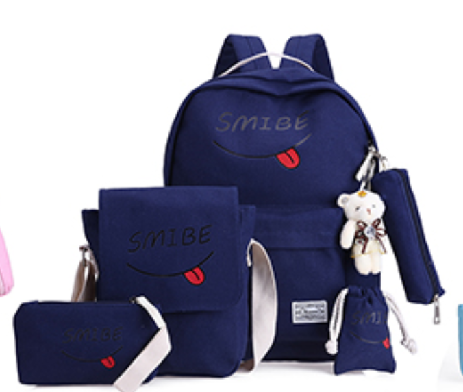 Cute Printed Backpack Women's Suit Travel Backpack - Image 1