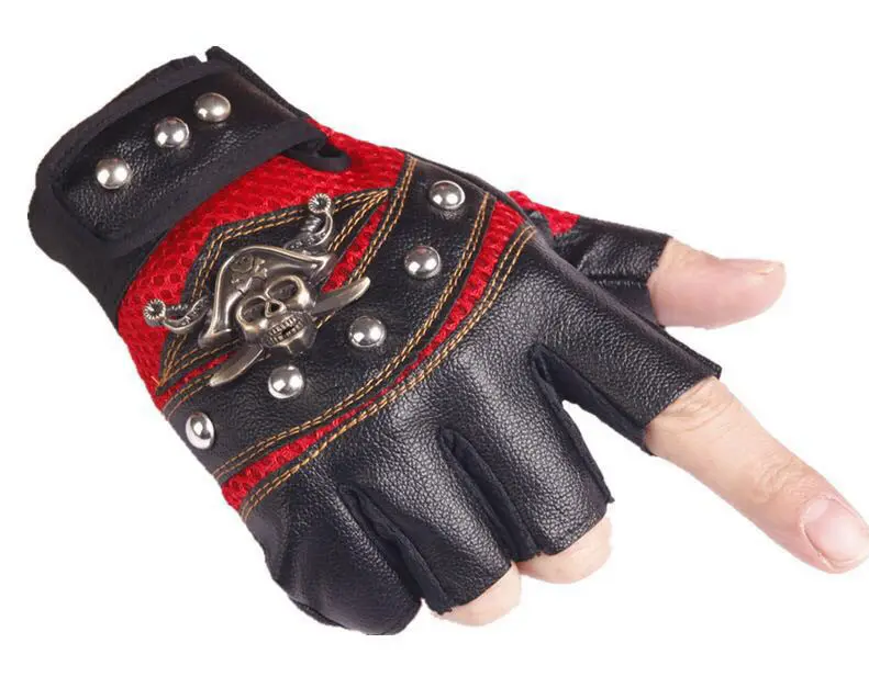 Hip Hop Break Dancing Sport Riding Skull Gloves