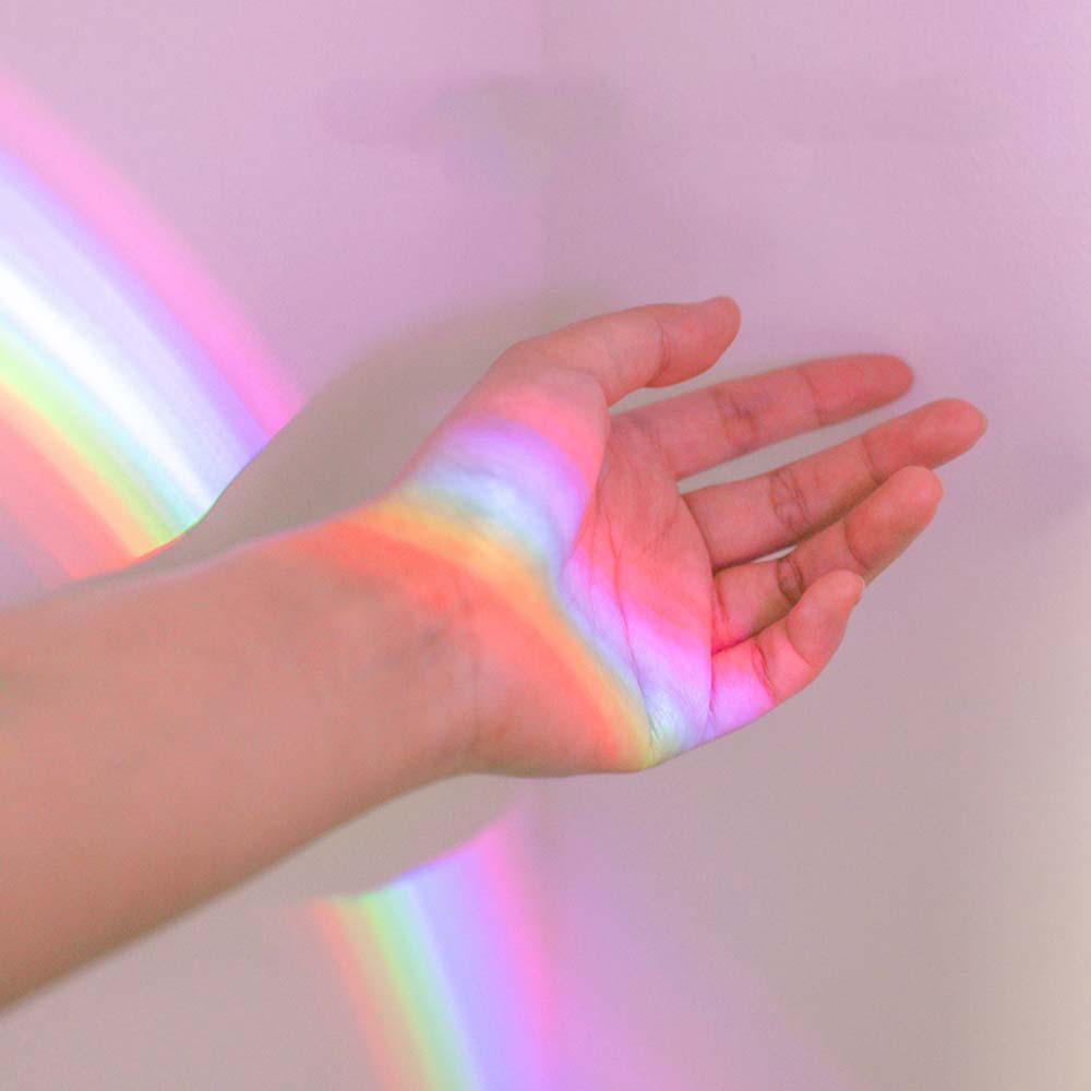 Egg-Shaped Table Lamp Rainbow Projection Lamp LED Color Night Light 3 Modes Projector - Image 2