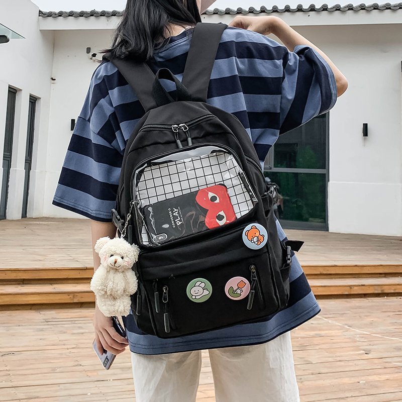 Title 4, Schoolbag Female Korean Version Harajuku Ulzzan...