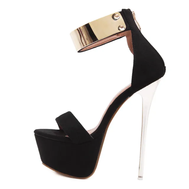 Fashionable New Waterproof Platform Stiletto Heel Black - Shop at LoveMi