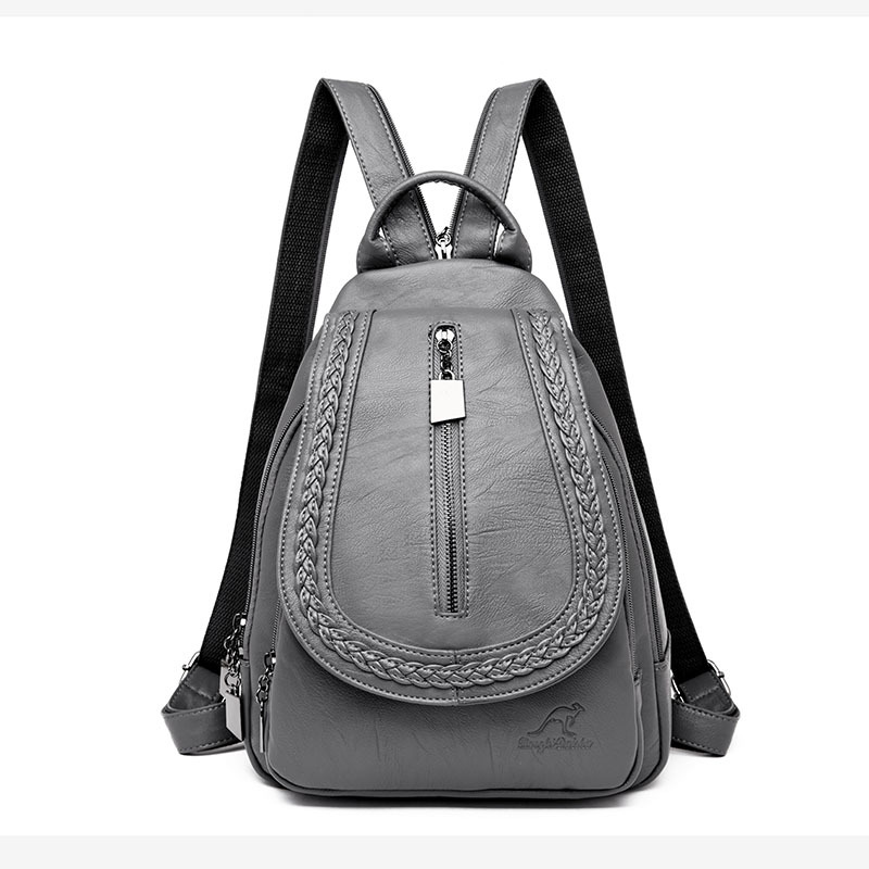 Title 6, Woven Leisure Tide Backpack Simple Atmosphere C...