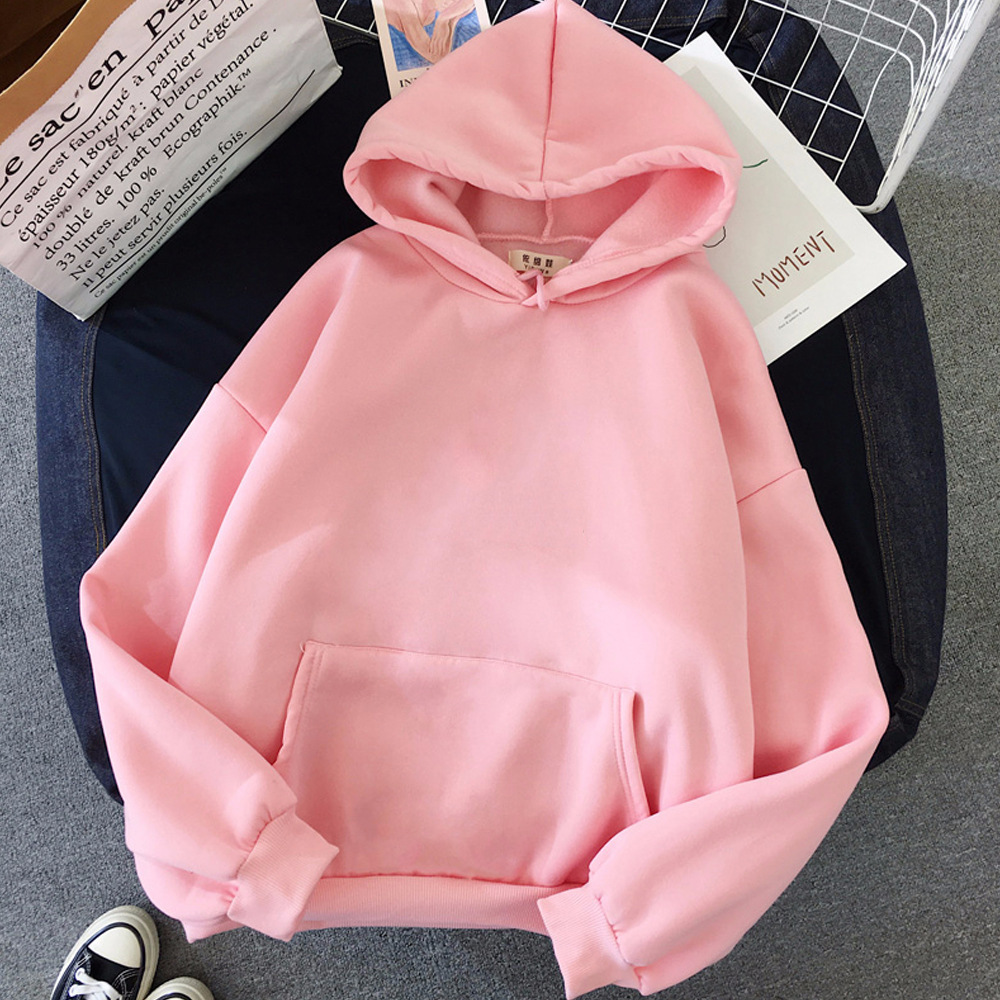 Title 2, Girls Blank Solid Color Hoodie Sweater