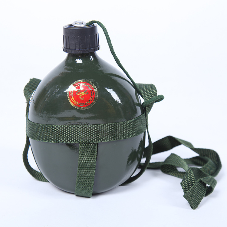Aluminum Kettle Thickened Army Green 65 Old-Fashioned Military Training Kettle Outdoor Camping 1.5 Liters Capacity Kettle