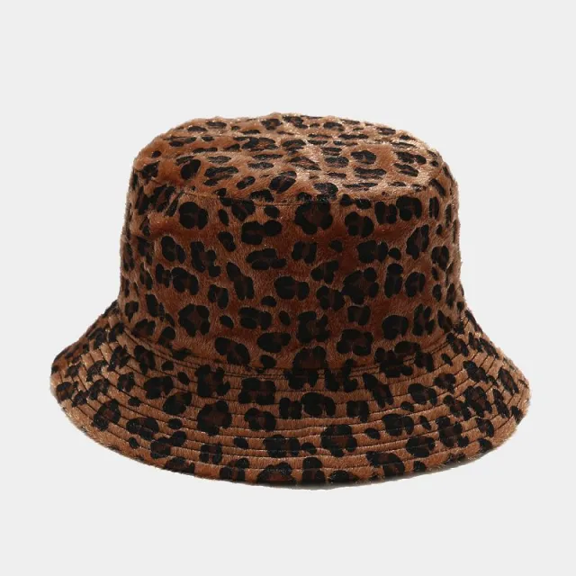 Leopard Double sided Fisherman Hat Female Woolen Bowl Hat Autumn And Winter Outdoor Sun Hat Leopard - Shop at LoveMi