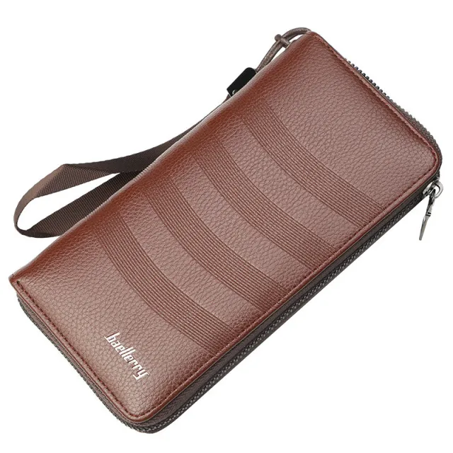 Clutch Business Casual Large capacity Wallet With Multiple Card Slots Coffee - Shop at LoveMi