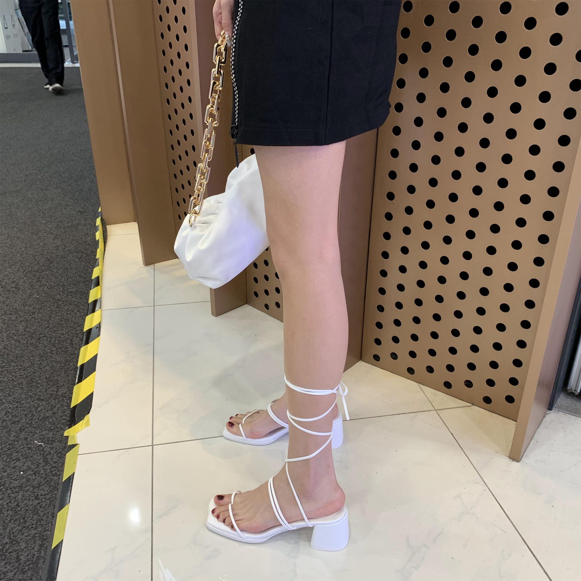 Strap Sandals with Thick Heel, picture 2 of 3
