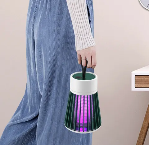 Electric-Shock Physical Mosquito Killer Light Purple Trap Portable OutdoorBedroom